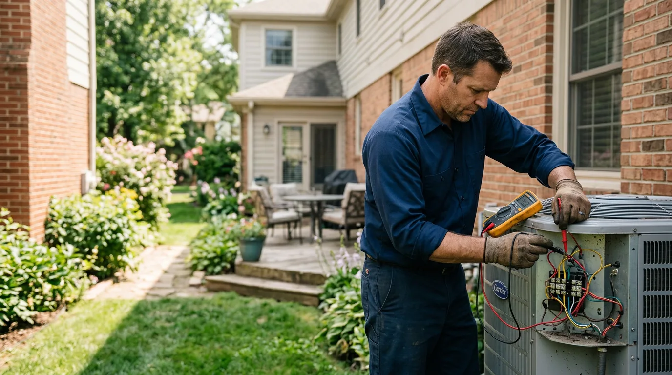 HVAC technician working near Albrightsville, PA